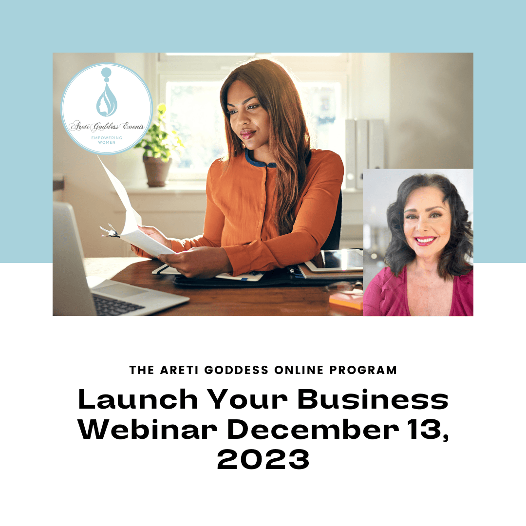 launch your business the Areti Goddess online Program free webinar