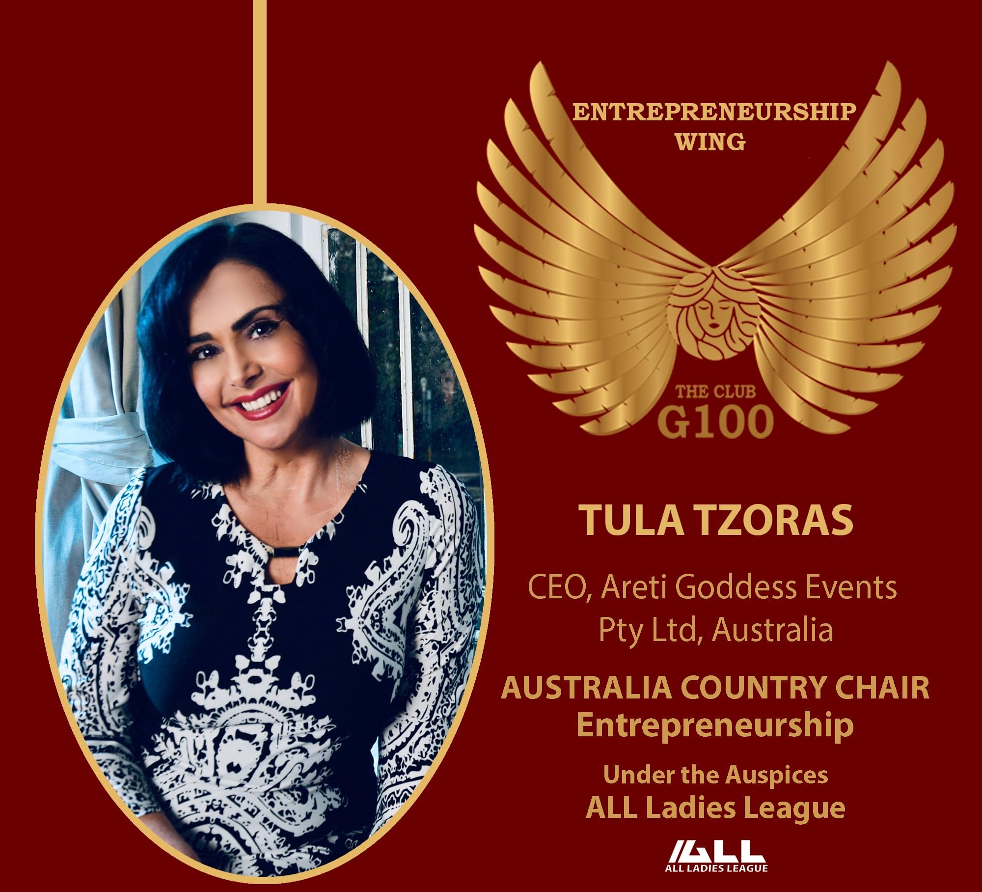 empowering women, tula tzoras, G100